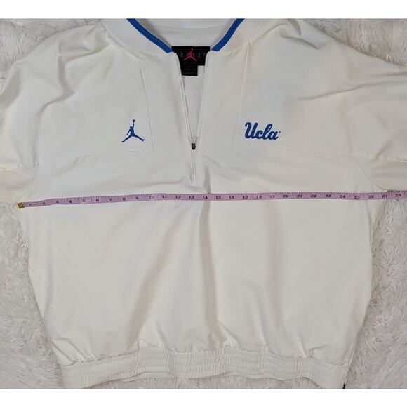 Jordan UCLA Bruins Quarter Zip Pullover Windbreaker Jacket White XXL - Picture 5 of 11